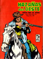 Hazañas del Oeste (Toray - 1962) -93- Número 93