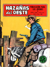 Hazañas del Oeste (Toray - 1962) -163- Número 163