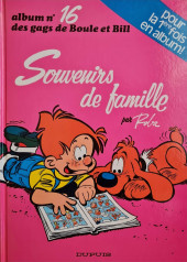 Boule et Bill -16a1990- Souvenirs de famille