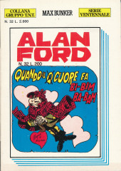 Alan Ford (Serie ventennale) -32- Quando il Ø cuore fa bi-bim ba-bam