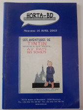 (Catalogues) Ventes aux enchères - Horta - Horta-BD - Mercredi 16 avril 2003