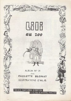 Extrait de Lili (L'espiègle Lili puis Lili - S.P.E) -31a1985- Lili au zoo