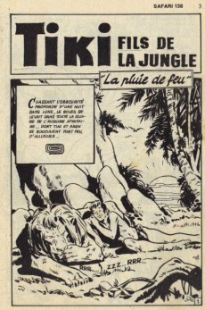 Extrait de Safari (Aventures et Voyages) -138- Tiki - La pluie de feu
