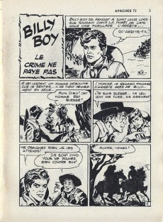 Extrait de Apaches (Aventures et Voyages) -72- Billy Boy - le crime ne paie pas