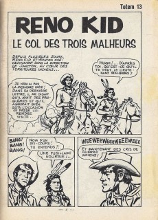 Extrait de Totem (2e Série) (1970) -13- Le col des trois malheurs