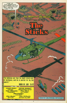 Extrait de The 'Nam (Marvel - 1986) -55- The death of joe hallen part 2 : the sticks
