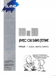 Extrait de BB de BD -2- Avec ou sans tétine