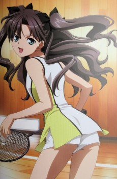 Extrait de Fate/Stay night (en japonais) - Rin Tohsaka portraits