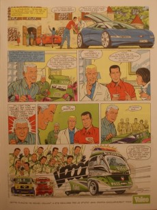 Extrait de Michel Vaillant -38Pub- Spécial camions (route de nuit, catégorie poids lourds)