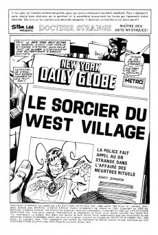 Extrait de Docteur Strange (Éditions Héritage) -1920- Le Sorcier du West Village