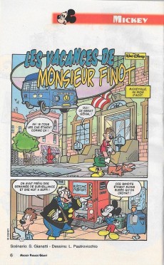 Extrait de Mickey Parade -317- Les vacances de M. Finot