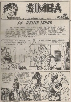 Extrait de Safari (Aventures et Voyages) -167- Simba - La reine noire