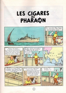 Extrait de Tintin (Historique) -4B39- Les cigares du pharaon