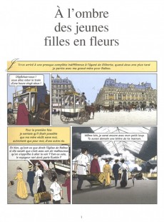 Extrait de À la recherche du temps perdu (Heuet) -2- À l'ombre des jeunes filles en fleurs - Volume I