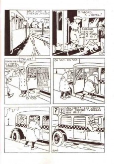 Extrait de Tintin (Fac-similé N&B) -3PF- Tintin en Amérique