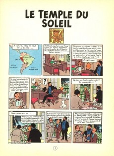 Extrait de Tintin (Historique) -14C8- Le temple du soleil
