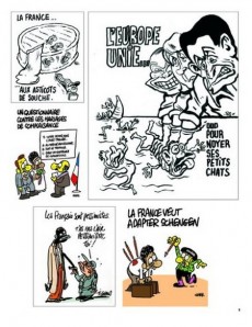 Extrait de Charlie Hebdo - Une année de dessins -2011- Bon débarras !