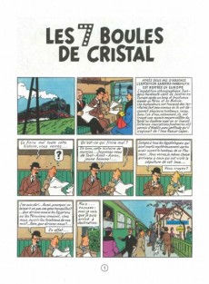 Extrait de Tintin (Historique) -13C4bis- Les 7 boules de cristal