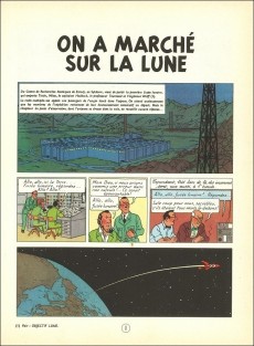 Extrait de Tintin (Historique) -17B38bis- On a marché sur la Lune
