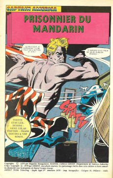 Extrait de Captain America (1re série - Aredit - Artima Color Marvel Super Star) -2- Prisonnier du Mandarin