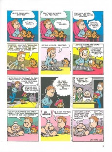 Extrait de Garfield (Dargaud) -18b2007- Garfield dort sur ses deux oreilles