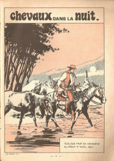 Extrait de Silver Colt (2e Série - Arédit) (Audax) -13- Chevaux dans la nuit