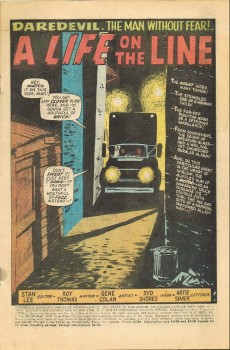 Extrait de Daredevil Vol. 1 (1964) -69- A Life on the Line!