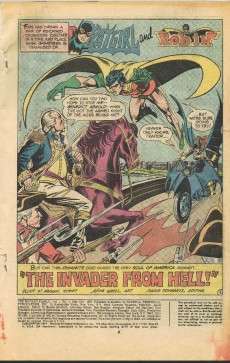 Extrait de The batman Family (1975) -1- The invader from Hell