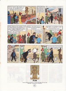 Extrait de Tintin (Historique) -14C6- Le temple du soleil