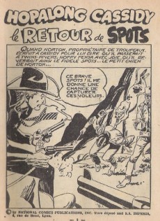 Extrait de Hopalong Cassidy (puis Cassidy) (Impéria) -171- Le retour de spots