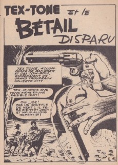Extrait de Tex-Tone (Impéria) -4- Le bétail disparu
