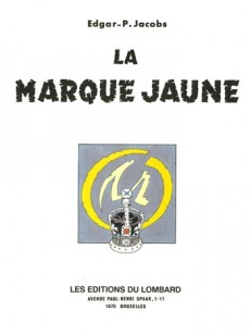 Extrait de Blake et Mortimer (Les aventures de) (Historique) -5d1974- La Marque Jaune