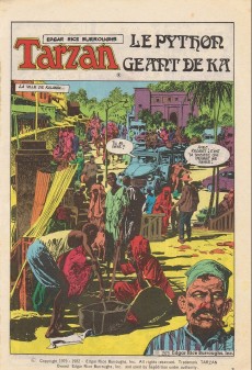 Extrait de Tarzan (3e Série - Sagédition) (Géant) -49- Le python géant de ka