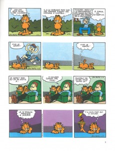 Extrait de Garfield (Dargaud) -25a1999- Garfield est sur la mauvaise pente