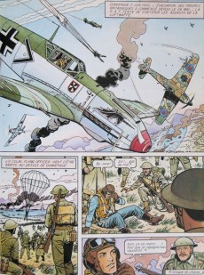 Extrait de Les grandes batailles de l'Histoire en bandes dessinées -5- Les batailles aériennes de la Seconde Guerre mondiale - Bataille d'Angleterre - Bombardements de l'Allemagne