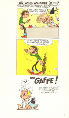 Extrait de Gaston (Poche) -2- Gaffes à gogo
