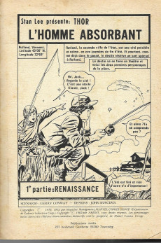 Extrait de Thor (1e Série - Arédit Flash) -Rec09- Album N°7066 (n°17 et n°18)