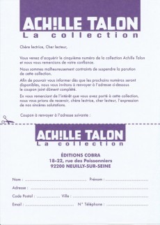 Extrait de Achille Talon - La collection (Cobra) -5- L'indispensable Achille Talon