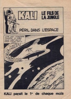 Extrait de Kali (Jeunesse et Vacances) -92- Péril dans l'Espace