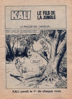 Extrait de Kali (Jeunesse et Vacances) -106- La Rançon du Chasseur