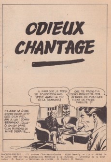Extrait de Déluge (Rhodos Presse) -4- Odieux chantage