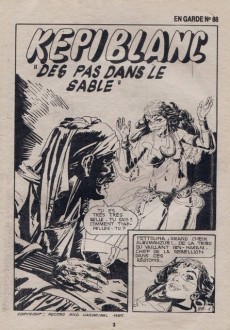 Extrait de En Garde ! (Panache, puis) -88- Képi Blanc - Des pas dans le sable