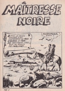 Extrait de Série Jaune (Elvifrance) -116- Maîtresse noire