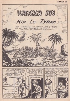 Extrait de Safari (Aventures et Voyages) -36- Katanga Joe - Rip le tyran