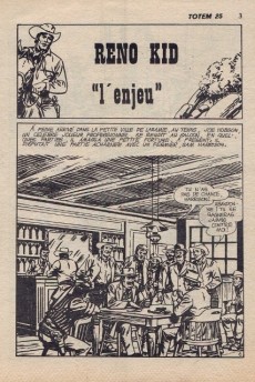 Extrait de Totem (2e Série) (1970) -25- Reno Kid - 