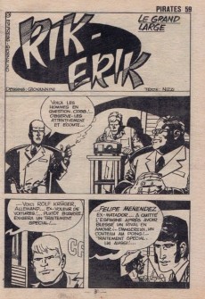 Extrait de Pirates (Mon Journal) -59- Cap'tain Rik Erik - Le grand large