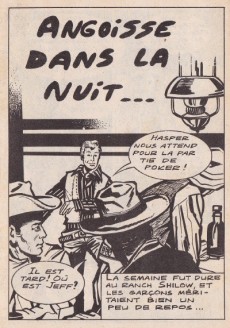 Extrait de Le vagabond dans les terres de l'Ouest -10- Angoisse dans la nuit...