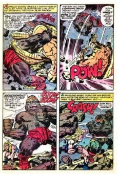 Extrait de Kamandi, The Last Boy On Earth (1972) -3- The thing that grew on the moon!