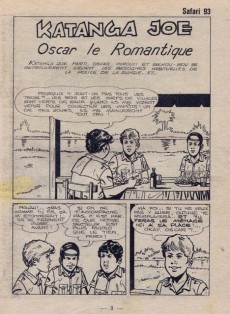 Extrait de Safari (Aventures et Voyages) -93- Katanga Joe - Oscar le romantique