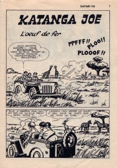 Extrait de Safari (Aventures et Voyages) -116- Katanga Joe - L'œuf de fer